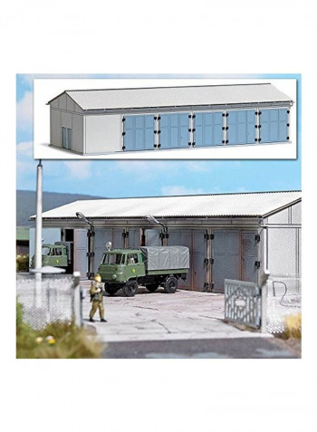 5-Vehicle Garage Concert HO Scale Scenery Model