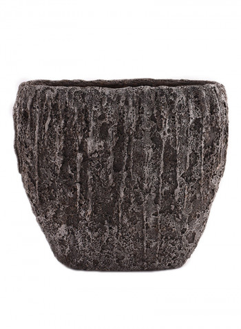Cement Pot Brown 37centimeter