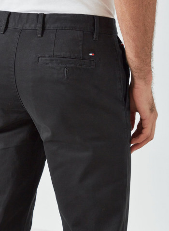 Denton Straight Fit Chinos Black