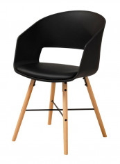 Ella Dining Chair Black/Beige
