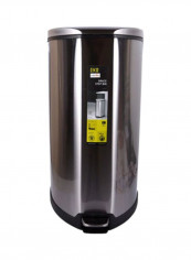 Grace Pedal Trash Bin Silver/Black 35L reviews Grace Pedal Trash Bin Silver/Black 35L
