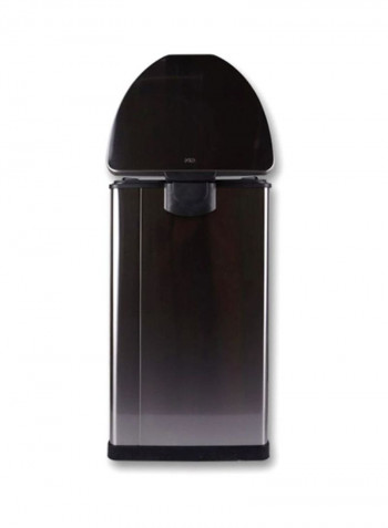 Grace Pedal Trash Bin Silver/Black 35L
