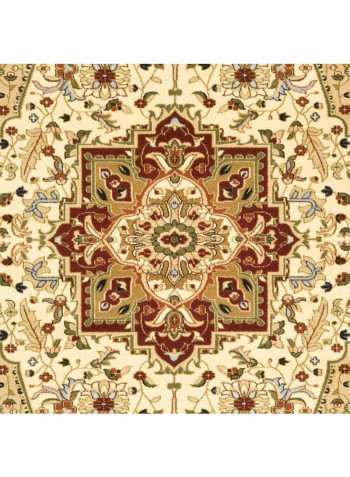 Lyndhurst Collection Traditional Area Rug Ivory/Red 68.58 x 182.88centimeter