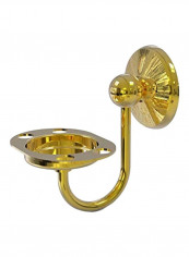 Monte Carlo Collection Brass Toothbrush Holder Gold