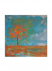 Autumn Canvas Wall Art Multicolour 18 x 18inch