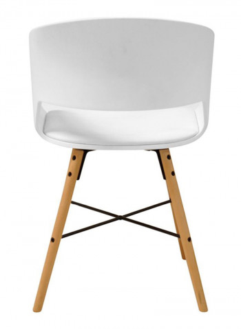 Ella Dining Chair White/Beige