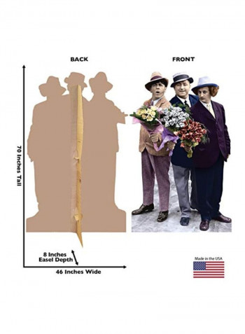 The Three Stooges Themed Cutout Stand Flowers 46x70inch