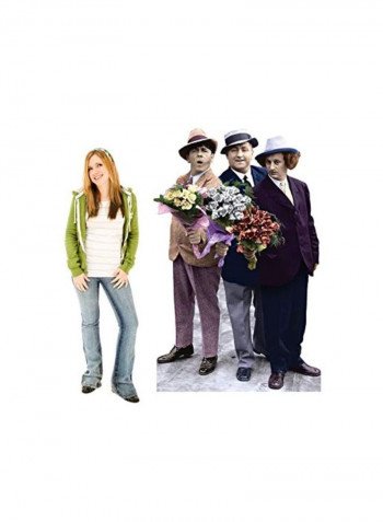 The Three Stooges Themed Cutout Stand Flowers 46x70inch