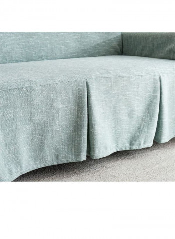 Modern Style Sofa Slipcover Light Green 200-360centimeter