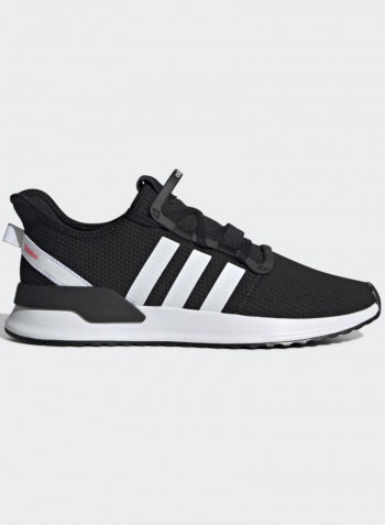 U Path Run Low Top Sneakers Core Black/White/Shock Red