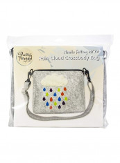 Needle Felting DIY Kit Grey/Red/Blue