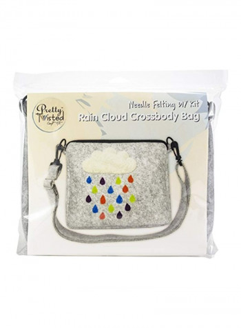 Needle Felting DIY Kit Grey/Red/Blue