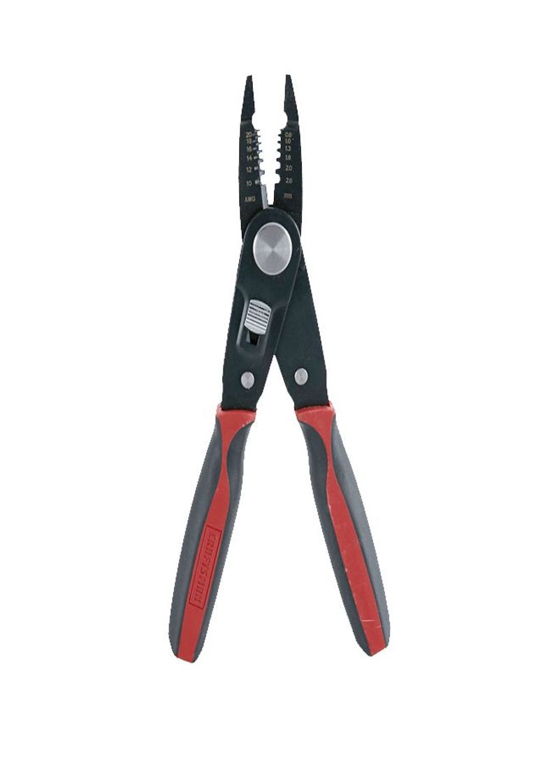 2 In 1 Linesman Plier And Wire Stripper Black/Red/Grey