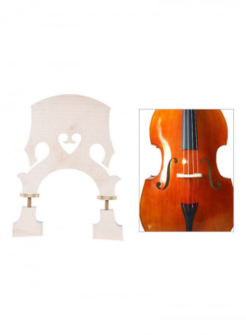 4/4 Size Standard Maple Bridge Replacement Part