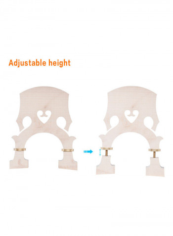 4/4 Size Standard Maple Bridge Replacement Part