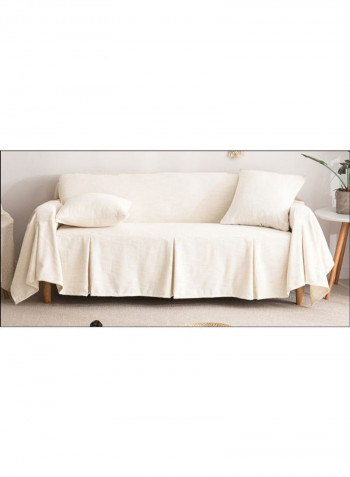Modern Style Sofa Slipcover Beige