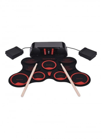 6-Piece Electronic Roll-Up Drum Kit