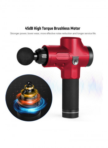 Electric Fascia Gun Muscle Relaxation Relaxant 30 Adjustable Variable Speed Massager With Power Display Multicolor 35.5cm
