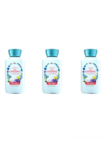 Bath & Body Works Sheer Cotton & Lemonade Body Lotion 8Oz - Lot Of 3