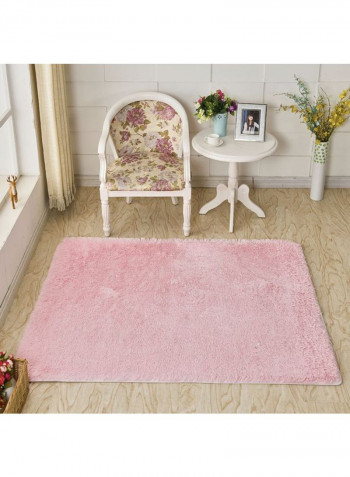 Fluffy Floor Rug Pink 600x1200millimeter
