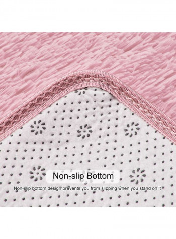 Fluffy Floor Rug Pink 600x1200millimeter