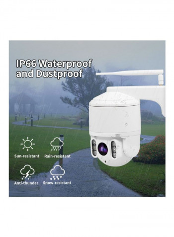 PTZ 1080P Wi-Fi Camera White/Black