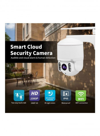 PTZ 1080P Wi-Fi Camera White/Black