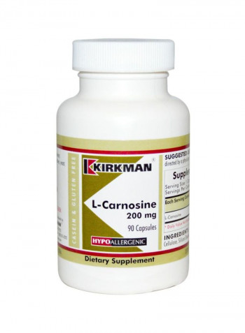L-Carnosine Dietary Supplement 200 mg - 90 Capsules