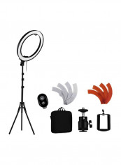 LED Photography Ring Fill Light 370x482millimeter Black/Clear
