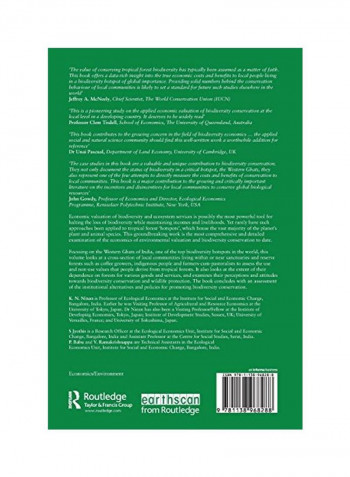 The Economics Of Biodiversity Conservation: Valuation In Tropical Forest Ecosystems Paperback