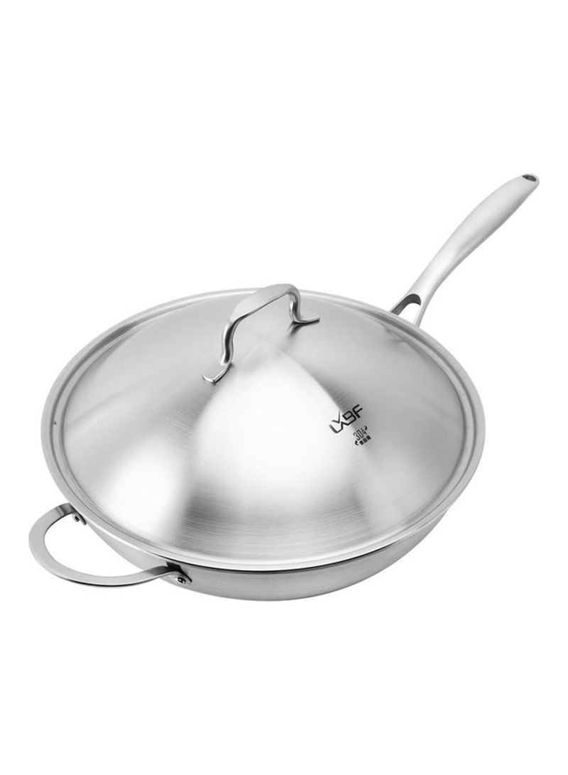 Stainless Steel Non Stick  Cooking Pot Silver 60x15x34cm