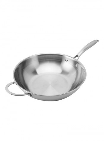 Stainless Steel Non Stick  Cooking Pot Silver 60x15x34cm