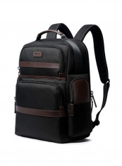 Waterproof Anti-Theft Double Shoulder Bag For Laptop With USB Charging Port 28 x 19 x 42centimeter Black