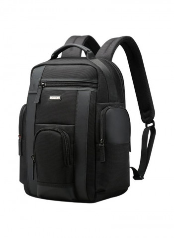 Waterproof Anti-Theft Double Shoulder Bag For Laptop With USB Charging Port 36 x 17 x 41.5centimeter Black