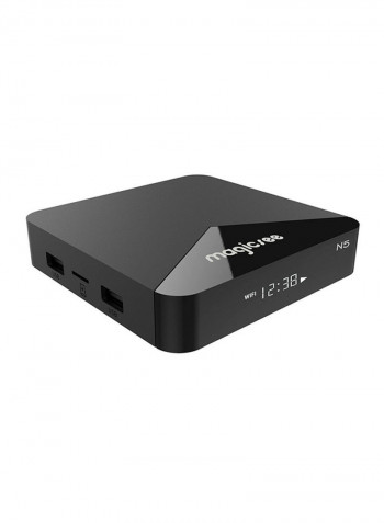 N5 Amlogic Smart Android 7.1.2 TV Set Top Box V5273US Black