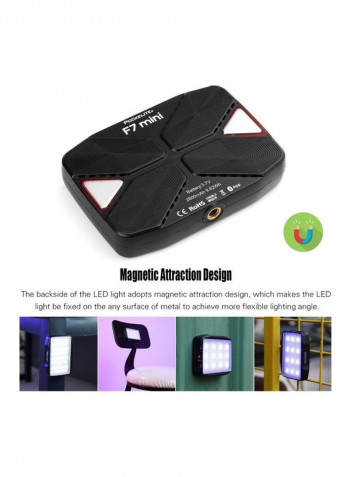 Pocket Light LED Video Light On Camera Rechargeable Fill Light Black/White