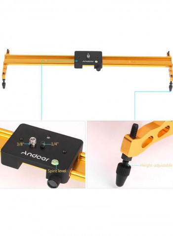 Video Track Slider Stabilizer 60cm Yellow/Black