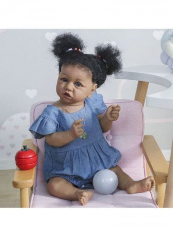 Saskia African American Baby Doll 55cm