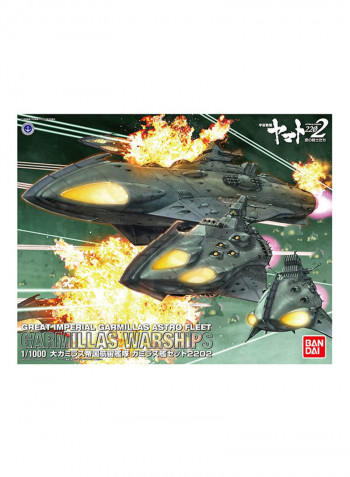 1/1000 Space Battleship Yamato Great Garmillas Empire Astro Fleet Garmillas Ship Set 2202
