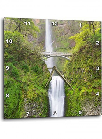 Printed Wall Clock Multicolour 13x13inch
