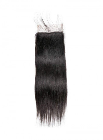 Straight Human Hair Lace Frontal Wig Natural Black 2X1.02X0.98inch