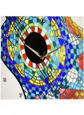 Decorative Printed Wall Clock Multicolour 13x13inch