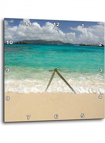 Decorative Printed Wall Clock Multicolour 13x13inch