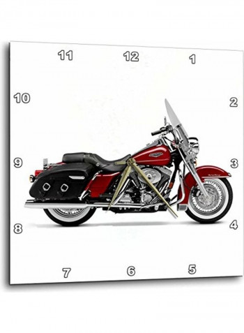 Harley-Davidson Printed Analog Wall Clock Multicolour 13x13x0.1inch