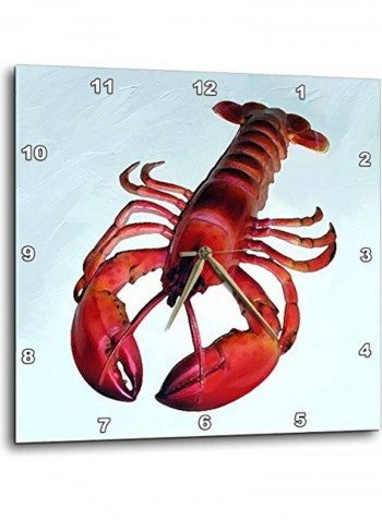 Lobster Wall Clock Multicolour 13x13inch
