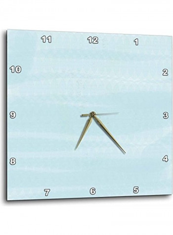Sand Pattern Beach Theme Wall Clock Blue 13 x13inch