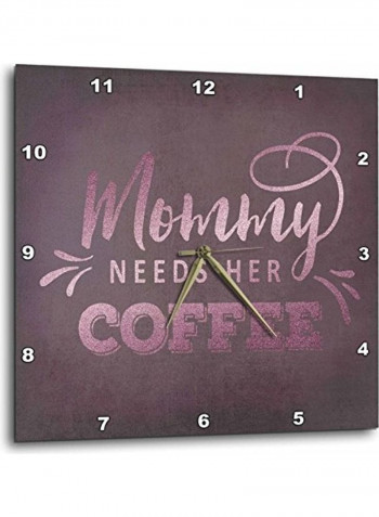 Decorative Printed Wall Clock Multicolour 13x13inch