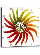 Printed Wall Clock Red 13x13inch