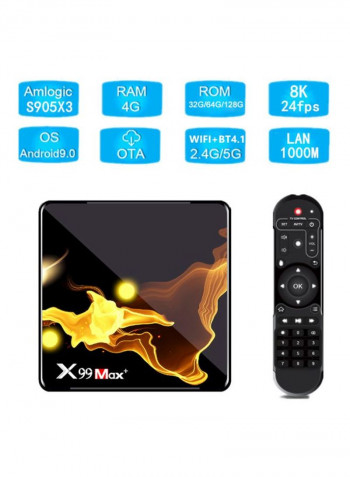Smart Android Set Top Box X99 MAX+ Black/Yellow