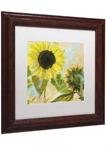 Soleil I Canvas Wall Art Multicolour 14 x 14inch